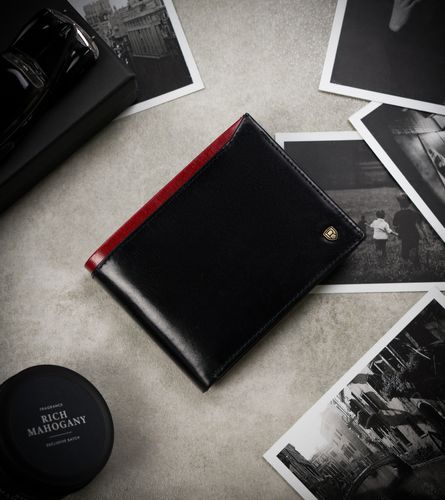 Portfel Męski N992-RVT Black+Red na Arena.pl