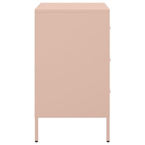 Szafka nocna, różowa, 36x39x68 cm, stal na Arena.pl