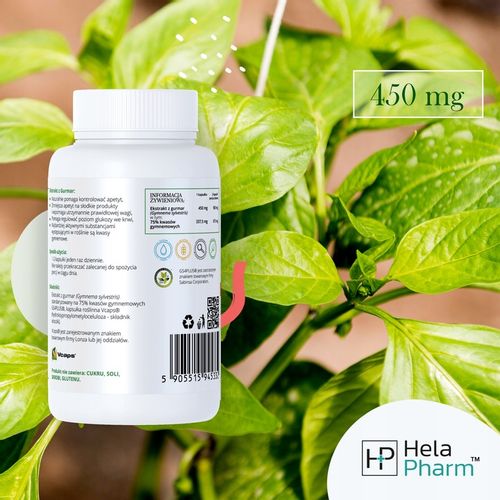 Gurmar GS4 75% kwasów gymnemowych ODCHUDZANIE, CUKIER, APETYT 90 kapsułki na Arena.pl