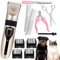 MASZYNKA DO STRZYŻENIA PSÓW PSA KOTA ZWIERZĄT ZESTAW CICHA PROFESJONALNA