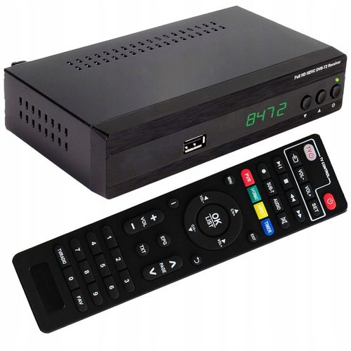 DEKODER DVB-T2 FULL HD TV NAZIEMNEJ HEVC H.265 TUNER HDMI SCART USB na Arena.pl