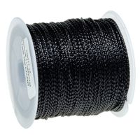SZNUREK z lureksem okrągły ozdobny 1mm 30m metalik czarny