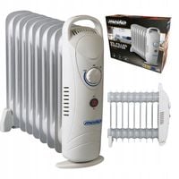 Grzejnik olejowy 9 żeberek Olejak 1000W Płynna regulacja temperatury MESKO