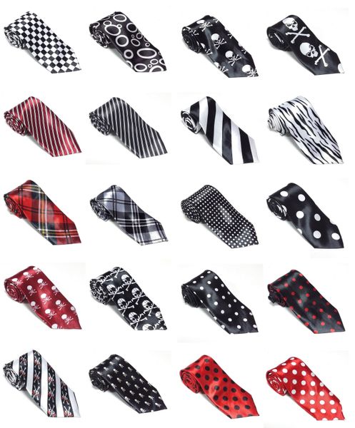 Krawat imprezowy śledź ze wzorem PIRAT (KSI-111) zdjęcie 3