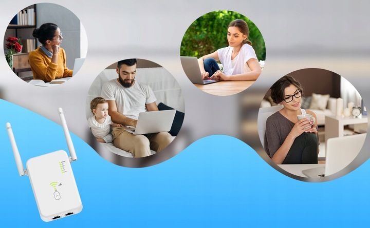 REPEATER WIFI WZMACNIACZ SYGNAŁU Dual Band 2,4Ghz/5Ghz AC1200 1200Mb/s zdjęcie 4