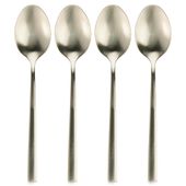 4x Łyżeczki Złote do Herbaty Kawy Deserów Małe Łyżki Zestaw Łyżeczek