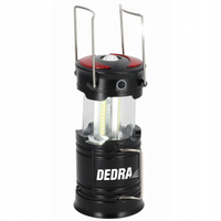 DEDRA LAMPA KEMPINGOWA 300LM AKUMULATOR 1200MAH BATERIA 3XAA SKŁADANA L0940