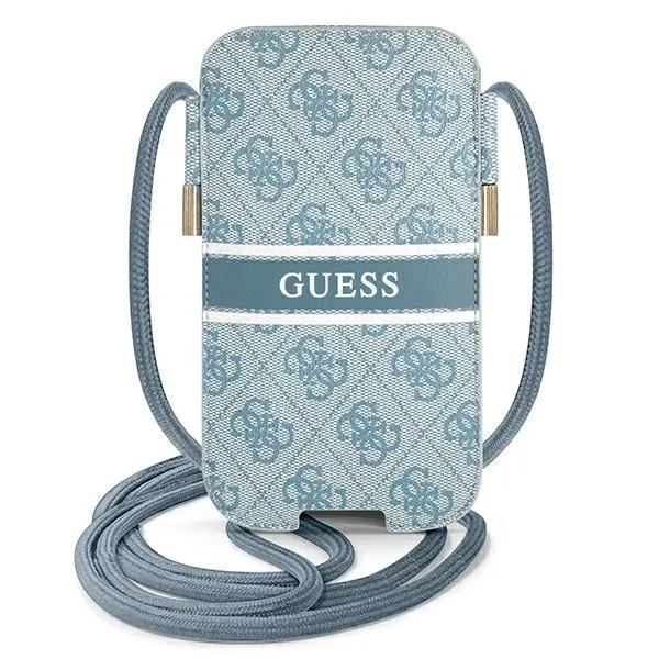 Torebka Guess 4G Stripe 6.7'' - niebieska zdjęcie 1