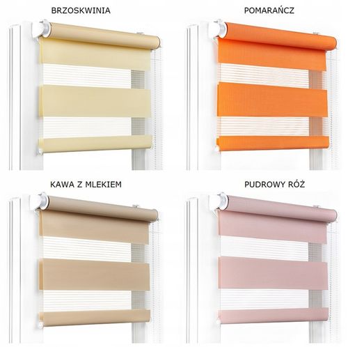 ROLETA DZIEŃ NOC 68x150 CM NAPINACZ RÓŻNE KOLORY na Arena.pl