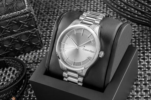 zegarek męski calvin klein iconic brancelet 25200036 + box na Arena.pl