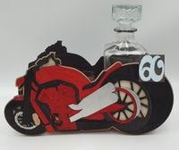 karafka + 6 kieliszków chopper  60 urodziny