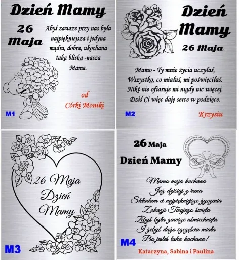 Srebrne Kolczyki 925 Wiszące Serca z Różą Grawer zdjęcie 9