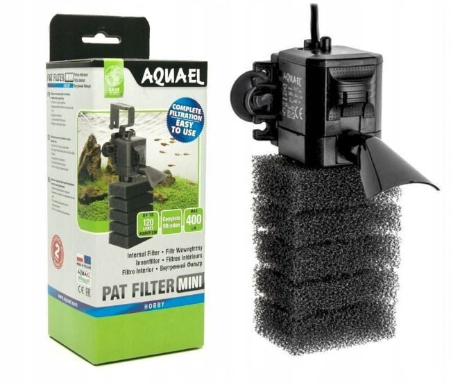 FILTR WEWNĘTRZNY PAT MINI AKWARIUM 10-120L 400L/H MOCNY zdjęcie 1