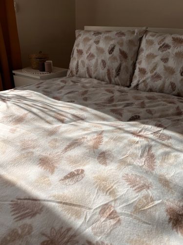 Komplet Pościeli Polarowej 160x200+2x 70/80 Ciepła Gruba Mack Home Liście na Arena.pl