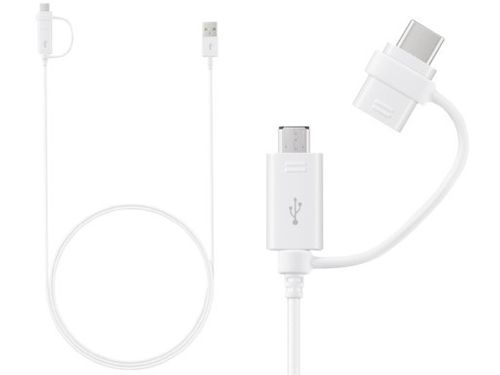 Oryg. Kabel Samsung COMBO Typ C micro USB biały na Arena.pl