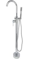 Bateria do wanny wolnostojącej chromowana ze słuchawką 113cm