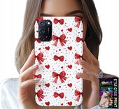ETUI DO OPPO A52 - CZERWONE WSTĄŻKI WSTĄŻKA MODNE WZORY