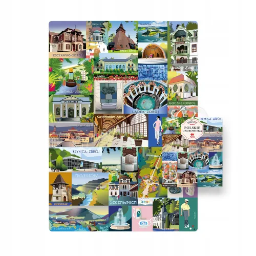 Puzzle CzuCzu 500 elementów Puzzlove Polskie uzdrowiska 500 elementów na Arena.pl