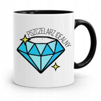 Kubek Czarny Dla Pszczelarza Pszczelarz Idealny Z Nadrukiem Ze Zdjęciem