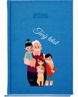 KALENDARZ A5 2026 DZIENNY NADRUK personalizowany na dzień dziadka