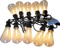 GIRLANDA 10 LED ŁAŃCUCH ŚWIETLNY 6,2m + Żarówki