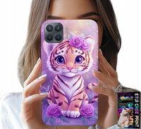 ETUI DO OPPO RENO 4 LITE - SŁODKI TYGRYSEK NA RÓŻOWYM TLE + SZKŁO