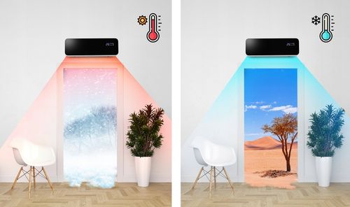 KURTYNA POWIETRZNA TERMOWENTYLATOR GRZEJNIK ELEKTRYCZNY 2000W Wi-Fi + PILOT na Arena.pl