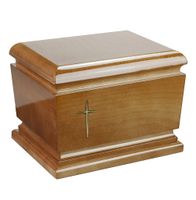 Solidna drewniana urna pogrzebowa na prochy dorosłej osoby
