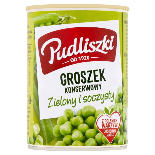 Pudliszki Groszek konserwowy 400 g zdjęcie 1