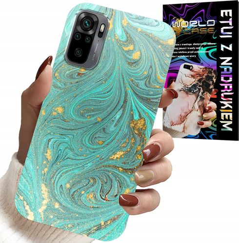 ETUI DO XIAOMI NOTE 10 / 10S - MARMURKOWE WZORY + SZKŁO HARTOWANE na Arena.pl