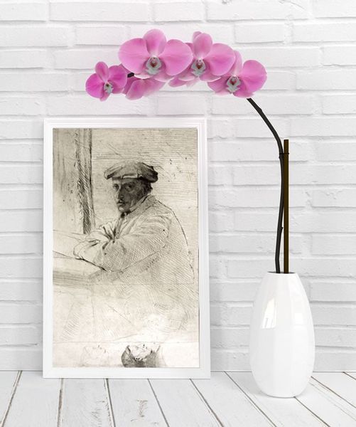 The Engraver Joseph Tourny, Edgar Degas - plakat 21x29,7 cm zdjęcie 2