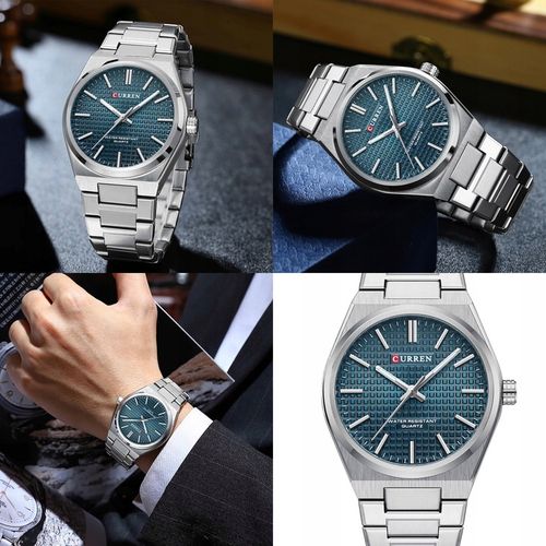 ZEGAREK MĘSKI CURREN PRX +BOX +GRAWER stalowy srebrny na Arena.pl