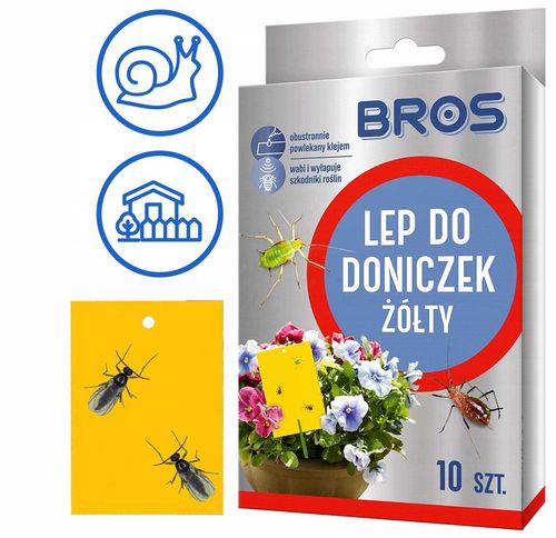 bros - lep do doniczek żółty 10szt na Arena.pl