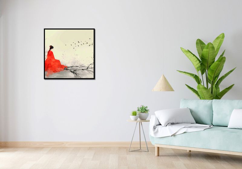 Plakat 70x70cm Diva Na Gałęzi zdjęcie 4