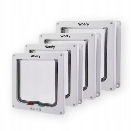 DRZWICZKI WAHADŁOWE DLA KOTA PSA DRZWI DWUSTRONNE Z KLAPĄ 4 SPOSOBY XL na Arena.pl