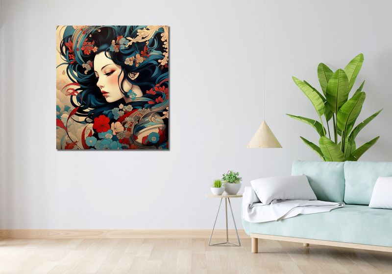 Obraz 90x100cm Szeptucha w Ogrodzie zdjęcie 2