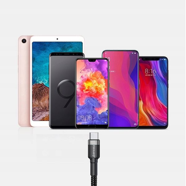 Feegar Kabel Przewód Usb Type-C Qc 3.0 5A Nylon zdjęcie 9