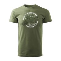 Koszulka motocyklowa na motor M72 Dniepr Ural męska khaki REGULAR M