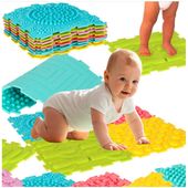 Mata ortopedyczna sensoryczna puzzle 6 el do masażu stóp płaskostopie mix