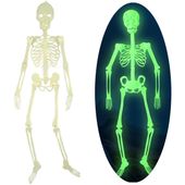 DEKORACJA HALLOWEEN - ŚWIECĄCY W CIEMNOŚCI SZKIELET WISZĄCA OZDOBA