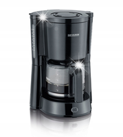 EKSPRES DO KAWY PRZELEWOWY 1,25L 1000W SZKLANY DZBANEK TIMER SEVERIN