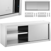 szafa ścienna gastronomiczna z drzwiami przesuwanymi stal 150 x 45 x 60 cm