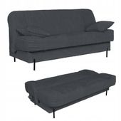 Kanapa sofa Sara rozkładana wersalka do spania Rene Family meble ciem szara