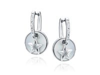 RODOWANE WISZĄCE SREBRNE ROZGWIAZDY MASA PERŁOWA