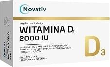 Novativ Witamina D3 2000 IU 60 kapsułek zdjęcie 1