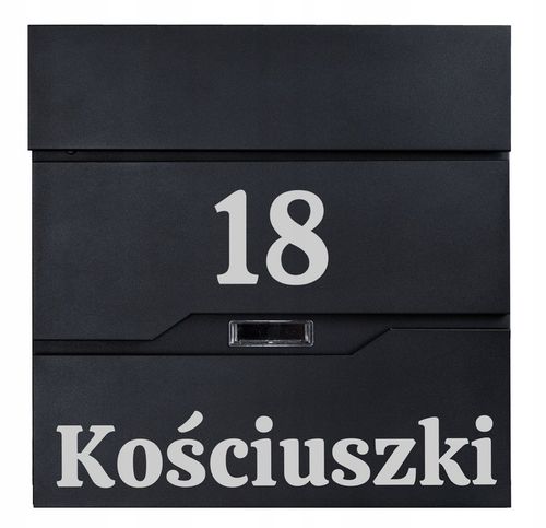 SKRZYNKA POCZTOWA NA LISTY GAZETY Z NAPISEM NUMEREM DOMU SPERSONALIZOWANA na Arena.pl