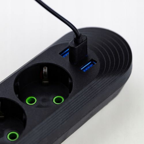 PRZEDŁUŻACZ LISTWA ZASILAJĄCA WŁĄCZNIK 3x USB 3 GNIAZDA 5m na Arena.pl