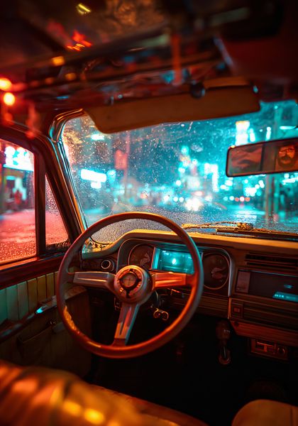 Plakat 70x100cm Nocny Kierowca zdjęcie 1