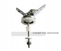 Zawiasy uchwyty TYP V metalowe do DESKI sedesowej drewnianej MDF mocowania