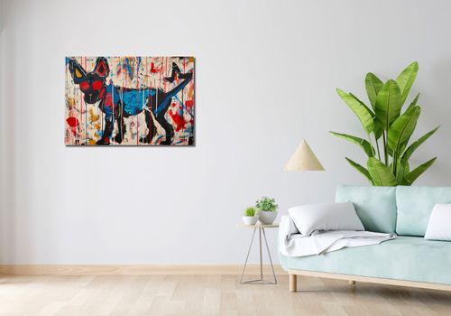 Obraz 90x60cm Miejski Pies na Arena.pl